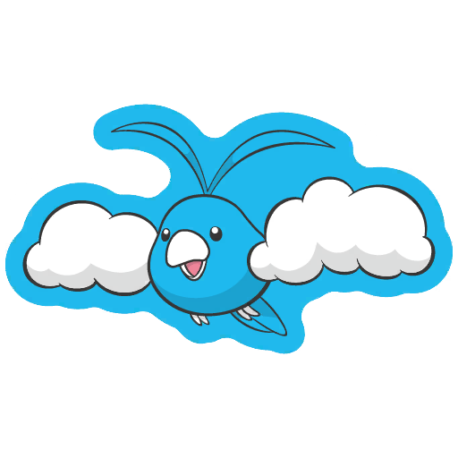 sticker flair swablu 0333