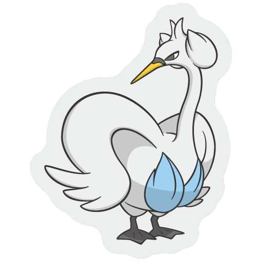 sticker flair swanna 0581