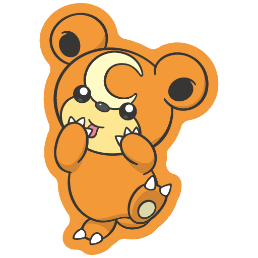 sticker flair teddiursa 0216