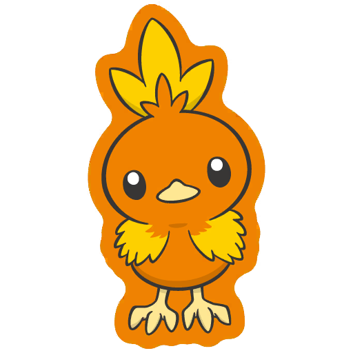 sticker flair torchic 0255