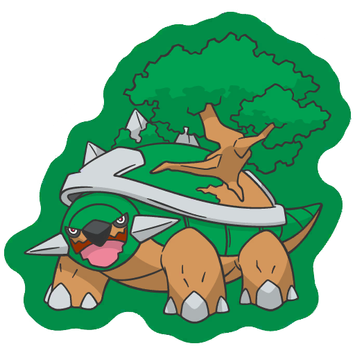 sticker flair torterra 0389