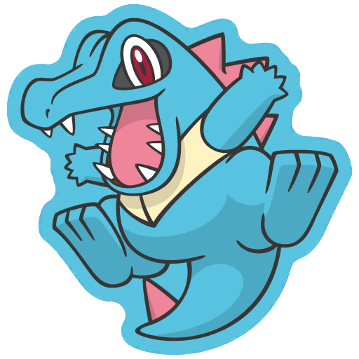 sticker flair totodile 0158