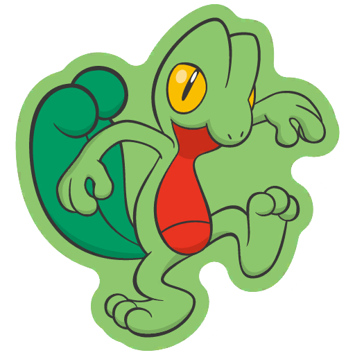 sticker flair treecko 0252