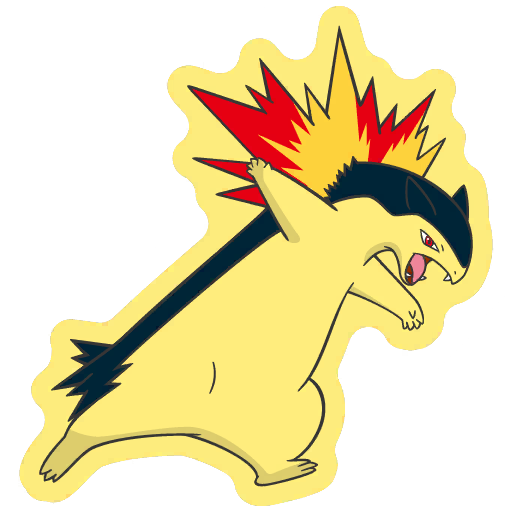 sticker flair typhlosion 0157