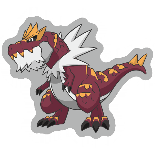 sticker flair tyrantrum 0697