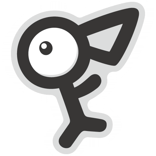sticker flair unown 0201