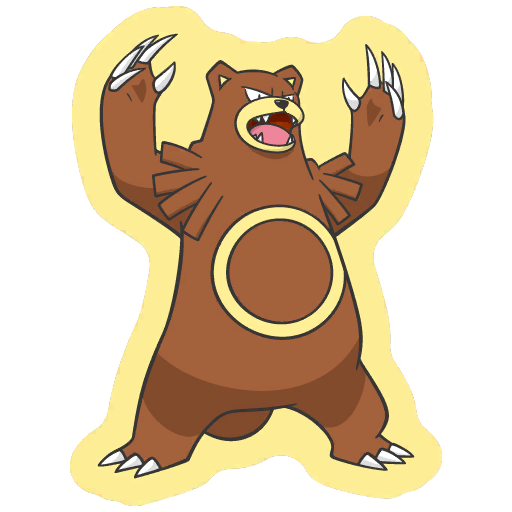 sticker flair ursaring 0217