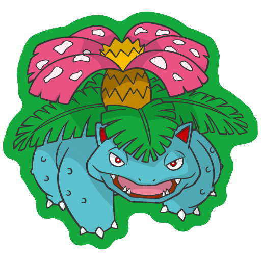 sticker flair venusaur 0003