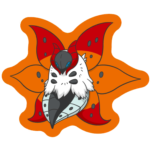 sticker flair volcarona 0637