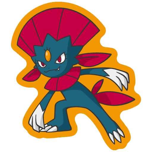 sticker flair weavile 0461