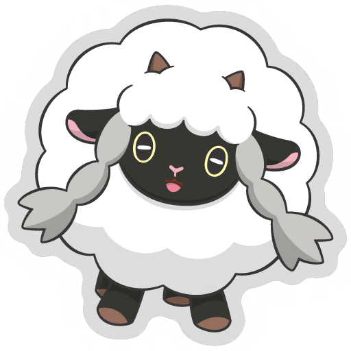 sticker flair wooloo 0831