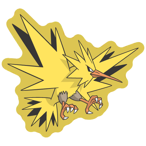 sticker flair zapdos 0145