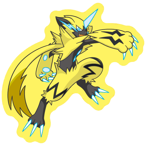 sticker flair zeraora 0807