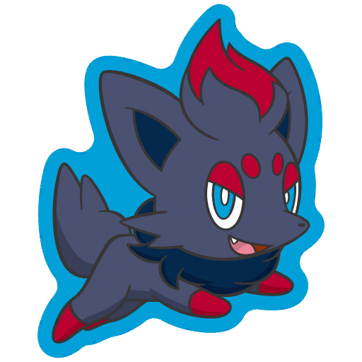 sticker flair zorua 0570