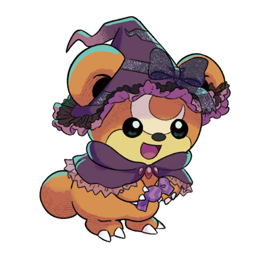 sticker halloween2025 teddiursa