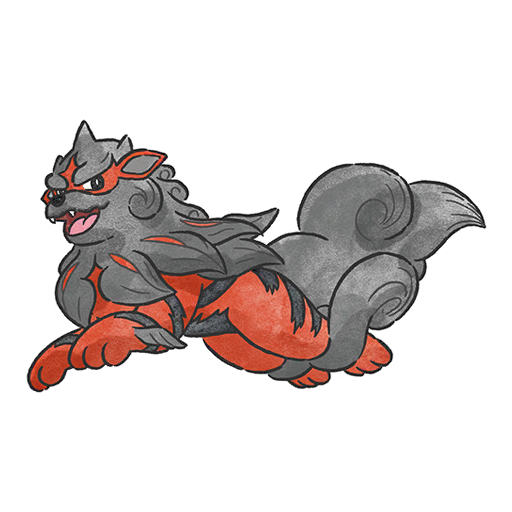 sticker hisuidisco arcanine