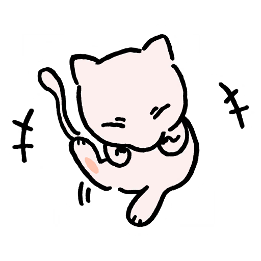 sticker mew laugh