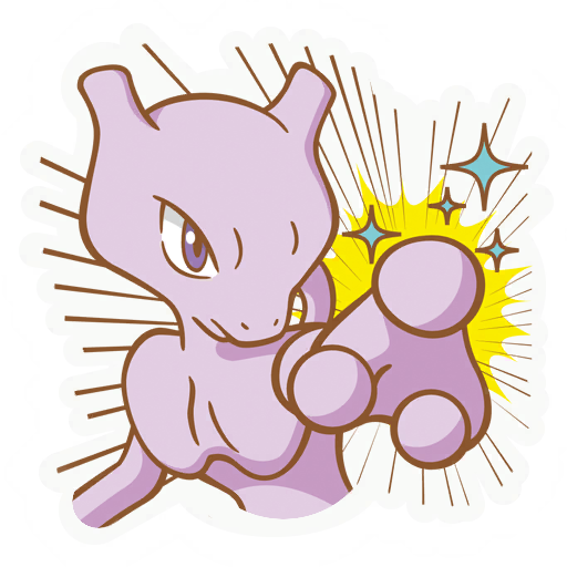 sticker mewtwo
