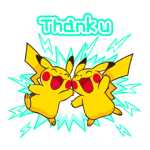 sticker pika 14 thankyou