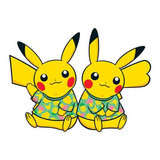 sticker pikaairtaiwan pikachu