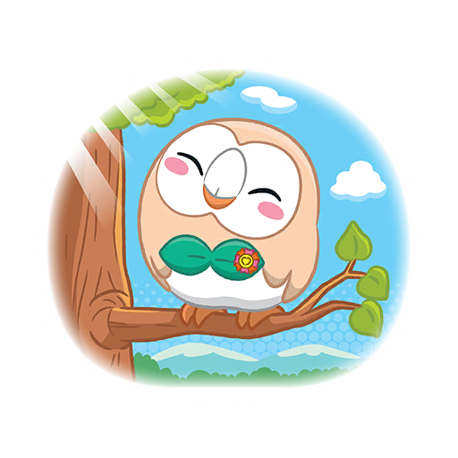 sticker rowletcd 3