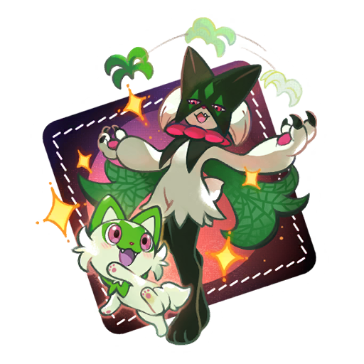 sticker sprigatito 4