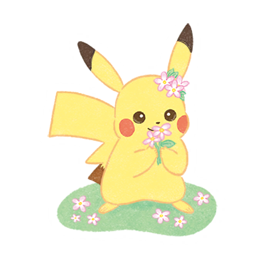 sticker spring pikachu