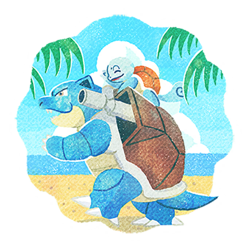 sticker summer 2023 blastoise