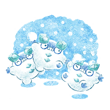 sticker winter darumaka