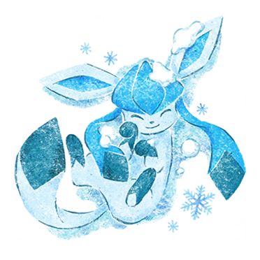 sticker winter glaceon