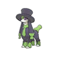 black white male shiny