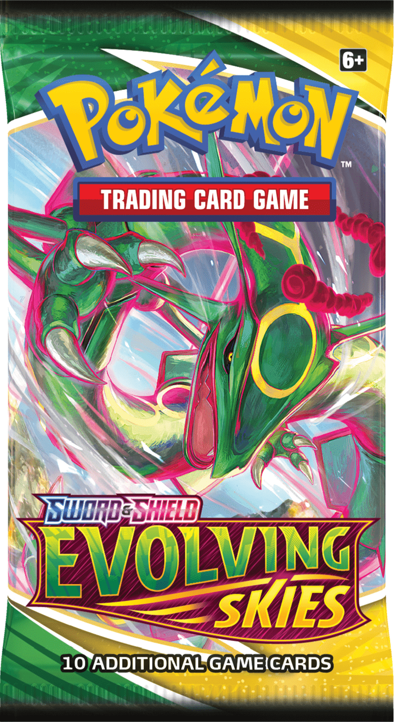 Pokemon TCG Sword Shield—Evolving Skies Booster Wrap Rayquaza VMAX