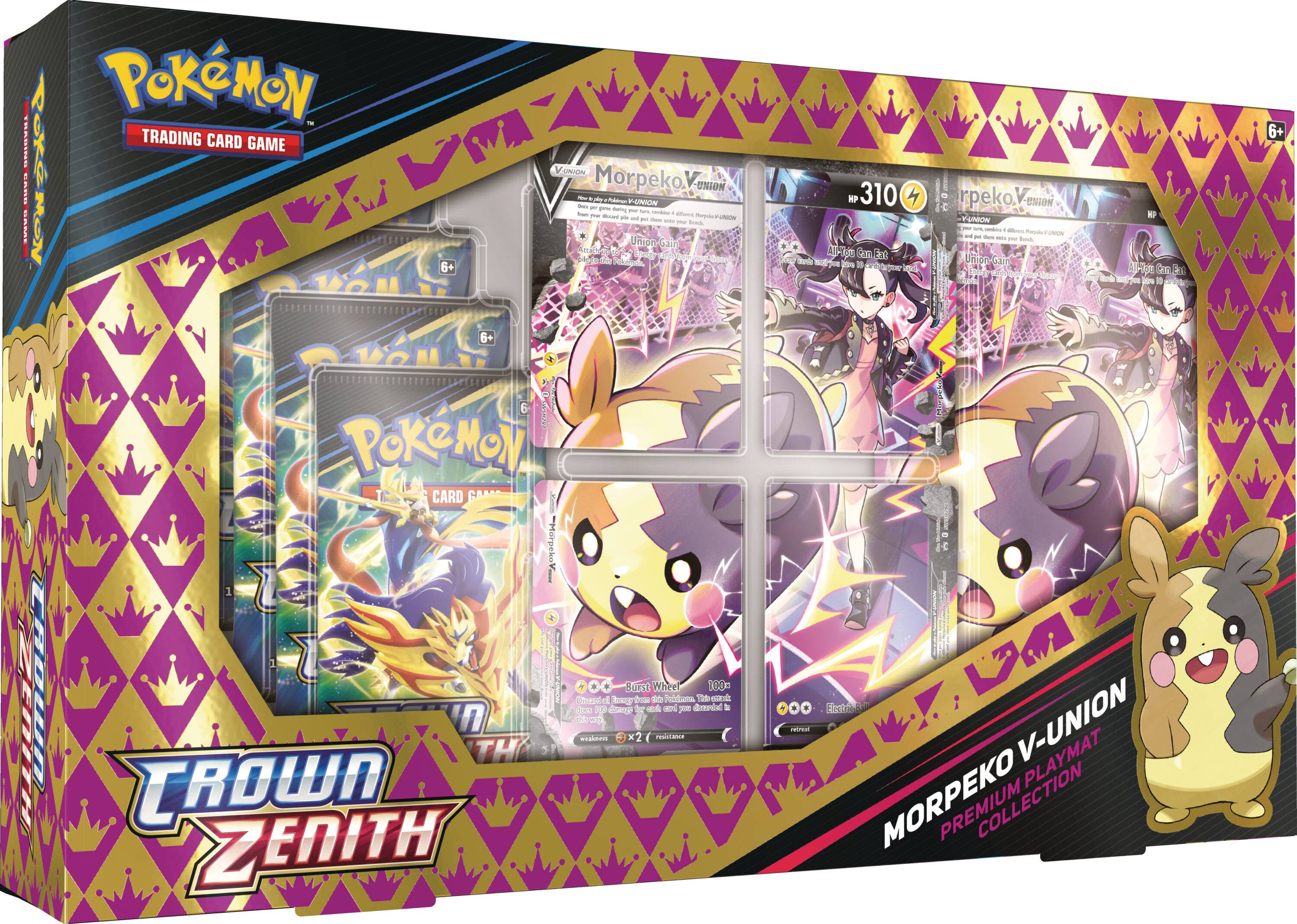 Pokemon TCG Sword Shield—Crown Zenith Playmat Collection Morpeko V UNION