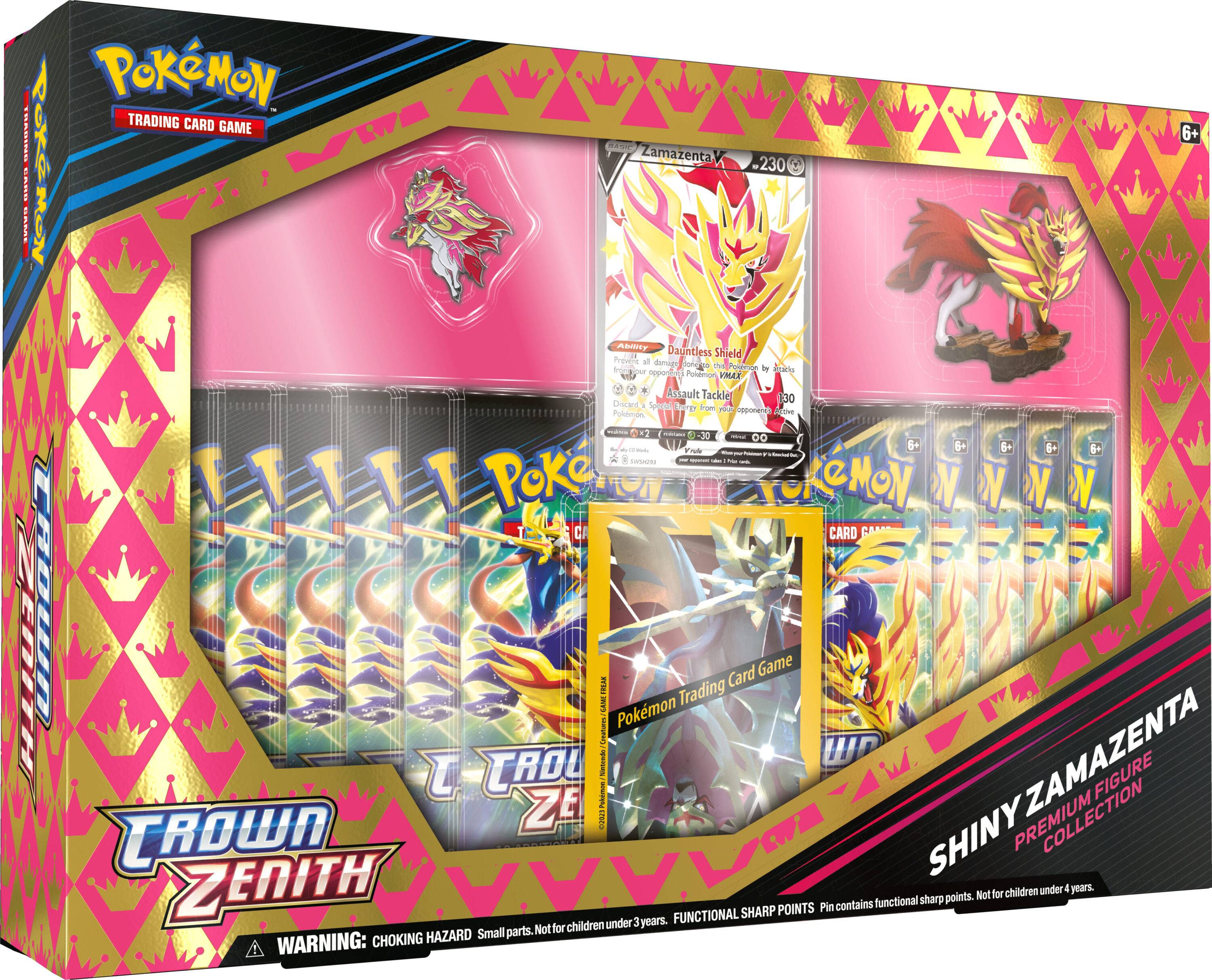 Pokemon TCG Sword Shield—Crown Zenith m Figure Collection Shiny Zamazenta