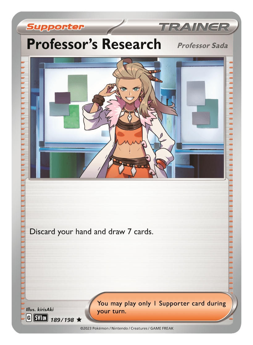 Pokemon TCG Scarlet Violet 189 Professor s Research Sada