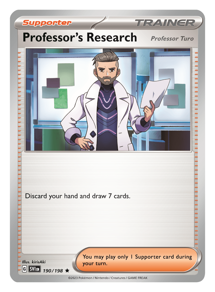 Pokemon TCG Scarlet Violet 190 Professor s Research Turo