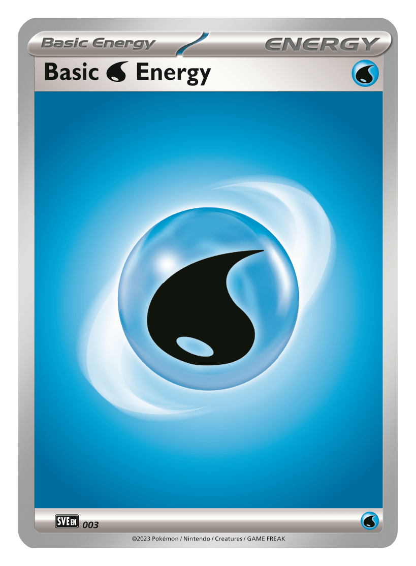 Pokemon TCG Scarlet Violet Basic Energy 003 Water