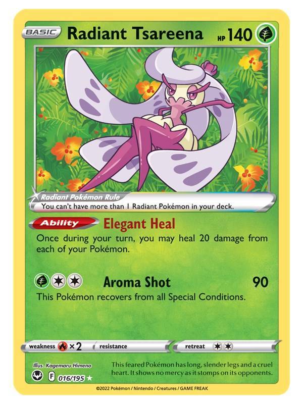 Sword Shield Silver Tempest 016 Radiant Tsareena th