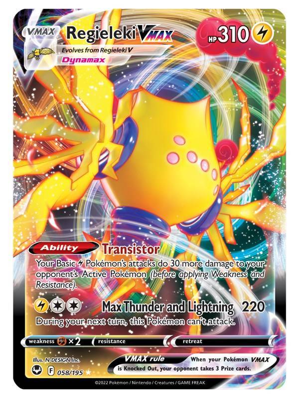Sword Shield Silver Tempest 058 Regieleki VMAX th