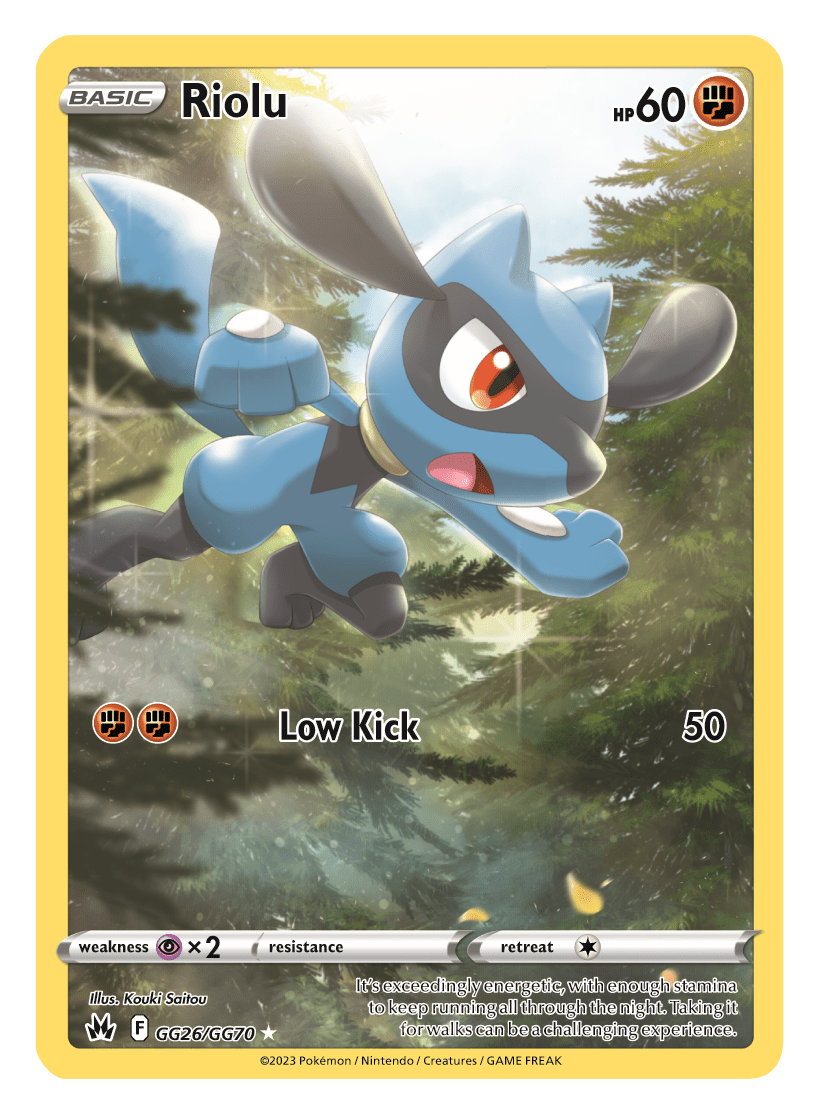 Pokemon TCG Crown Zenith GG26 Riolu