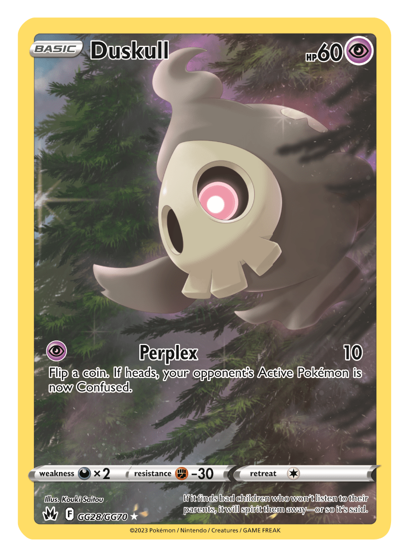 Pokemon TCG Crown Zenith GG28 Duskull