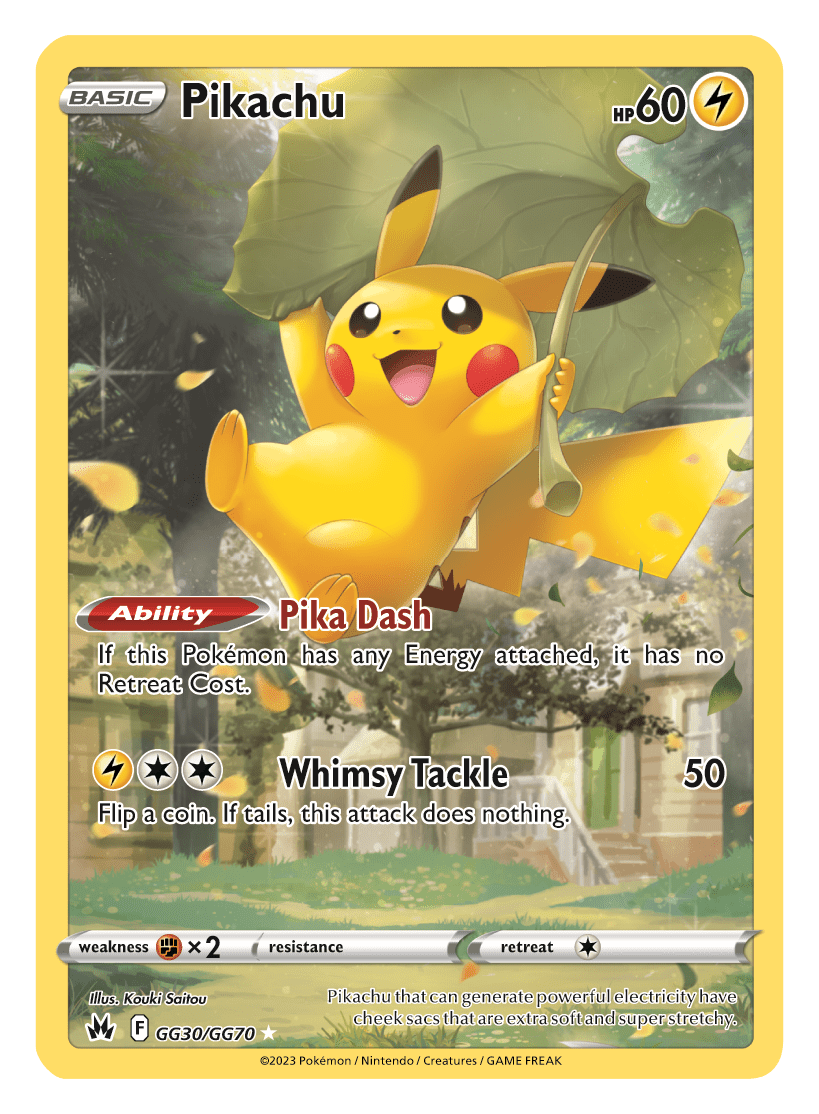 Pokemon TCG Crown Zenith GG30 Pikachu