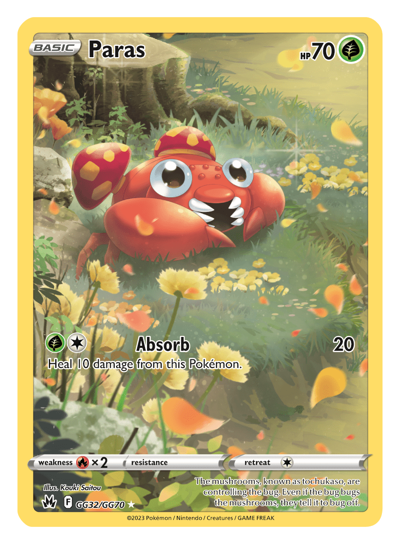 Pokemon TCG Crown Zenith GG32 Paras