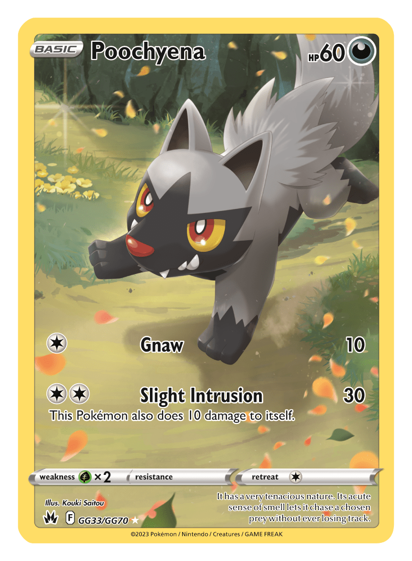 Pokemon TCG Crown Zenith GG33 Poochyena