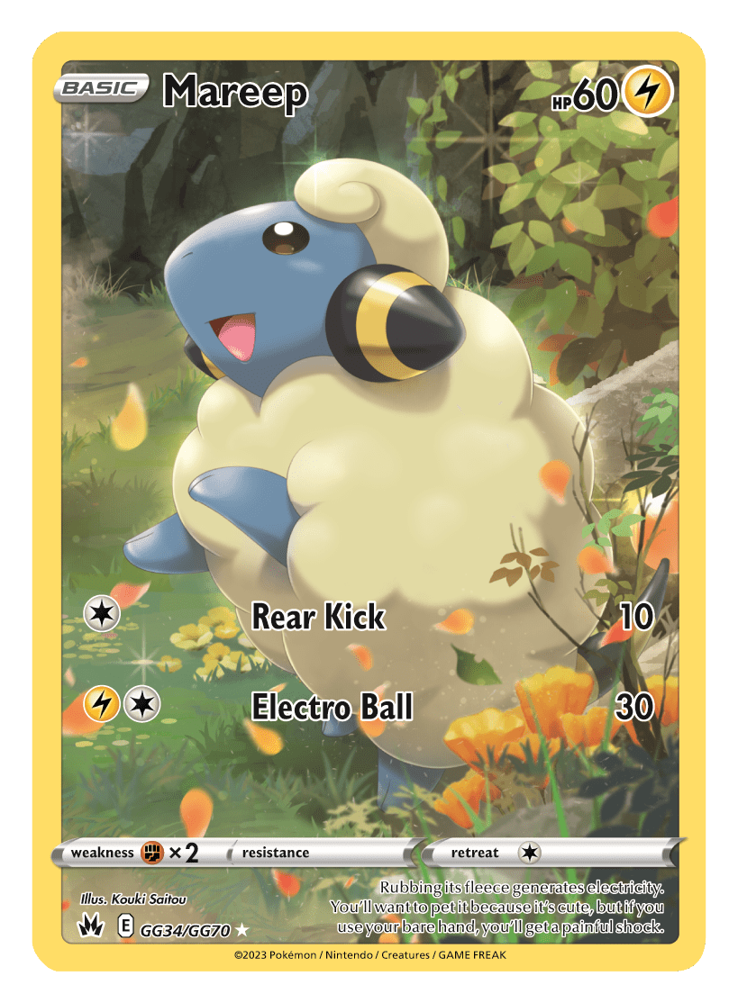 Pokemon TCG Crown Zenith GG34 Mareep
