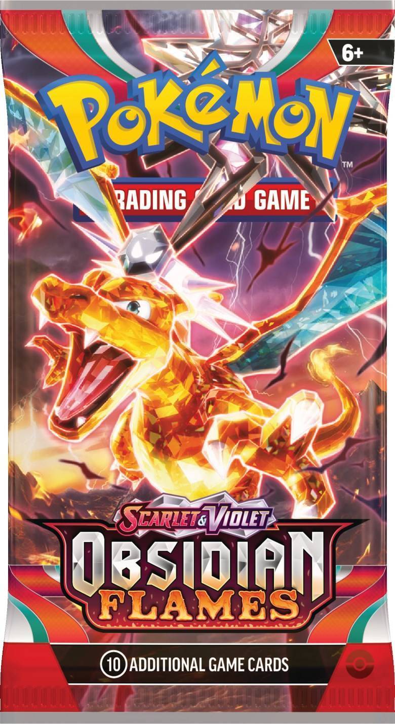 Pokemon TCG Scarlet Violet—Obsidian Flames Booster Wraps Charizard EN png jpgcopy