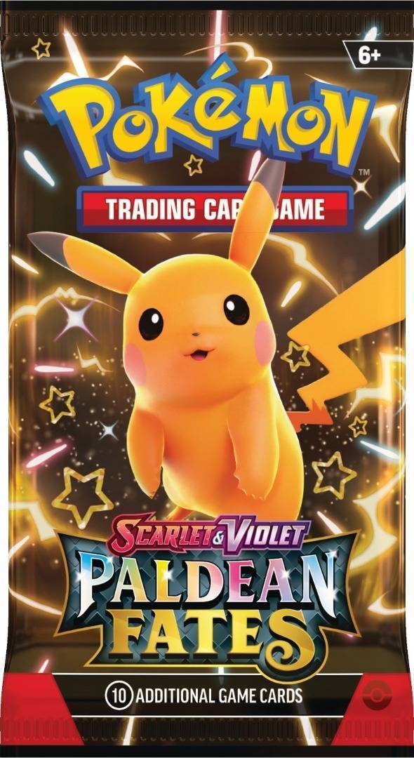 Paldean Fates Booster Wrap Pikachu