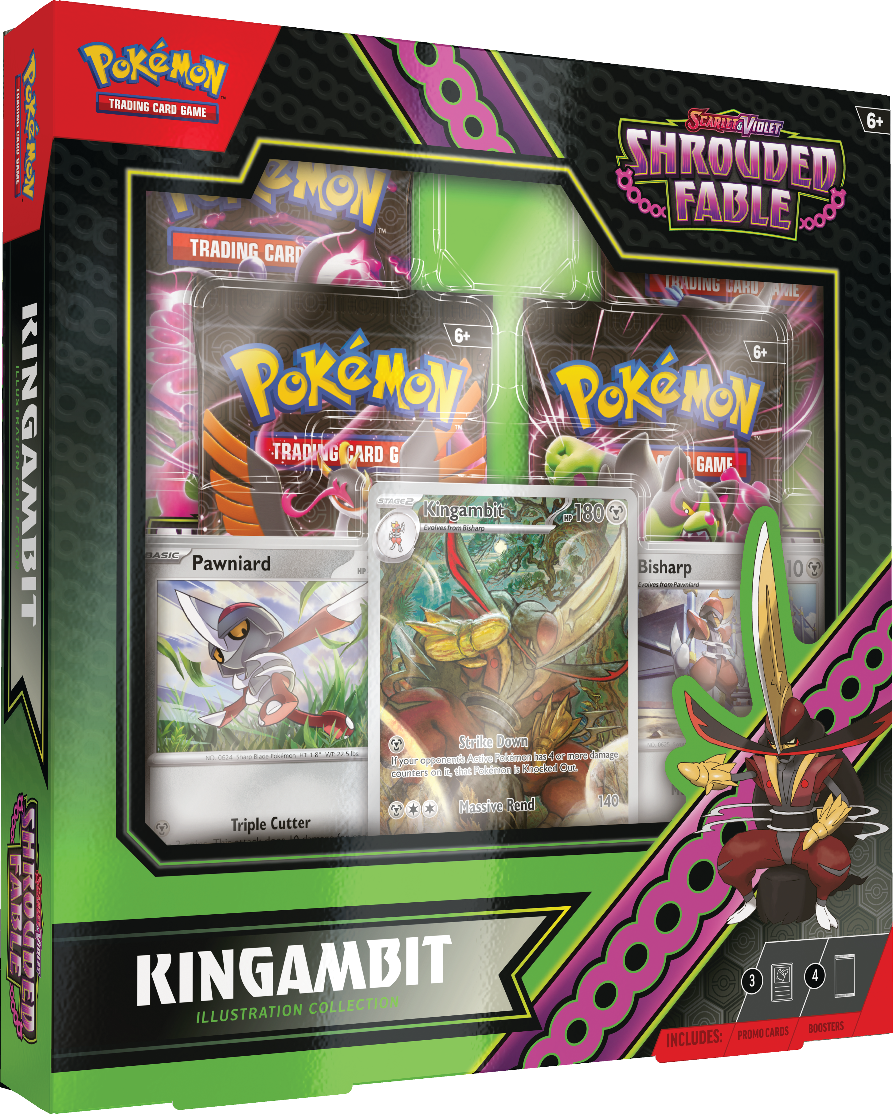 Pokemon TCG Scarlet Violet—Shrouded Fable Kingambit Illustration Collection