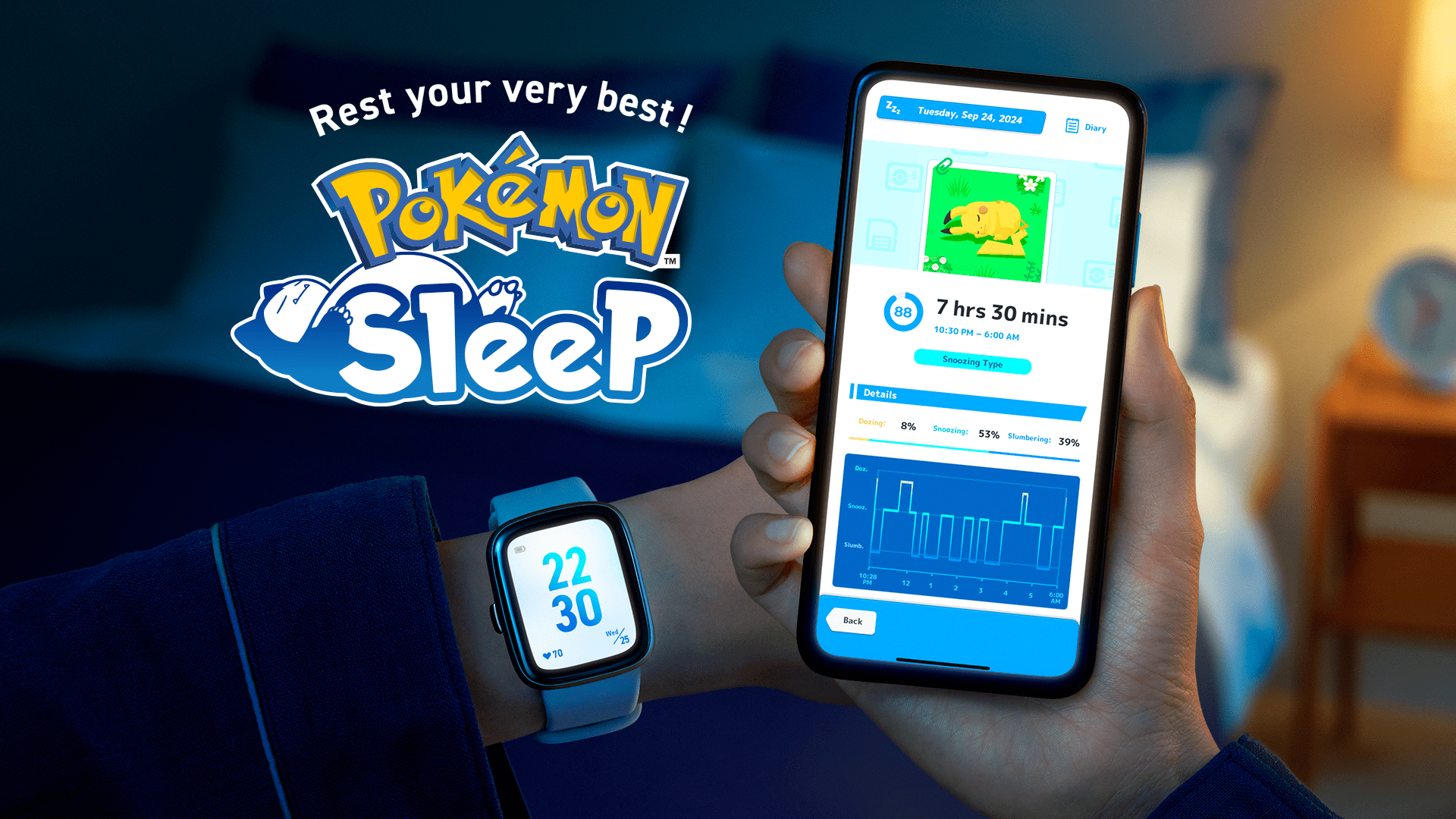 Pokemon Sleep w aktualizacji zbierze dane z waszych smartwatchy!