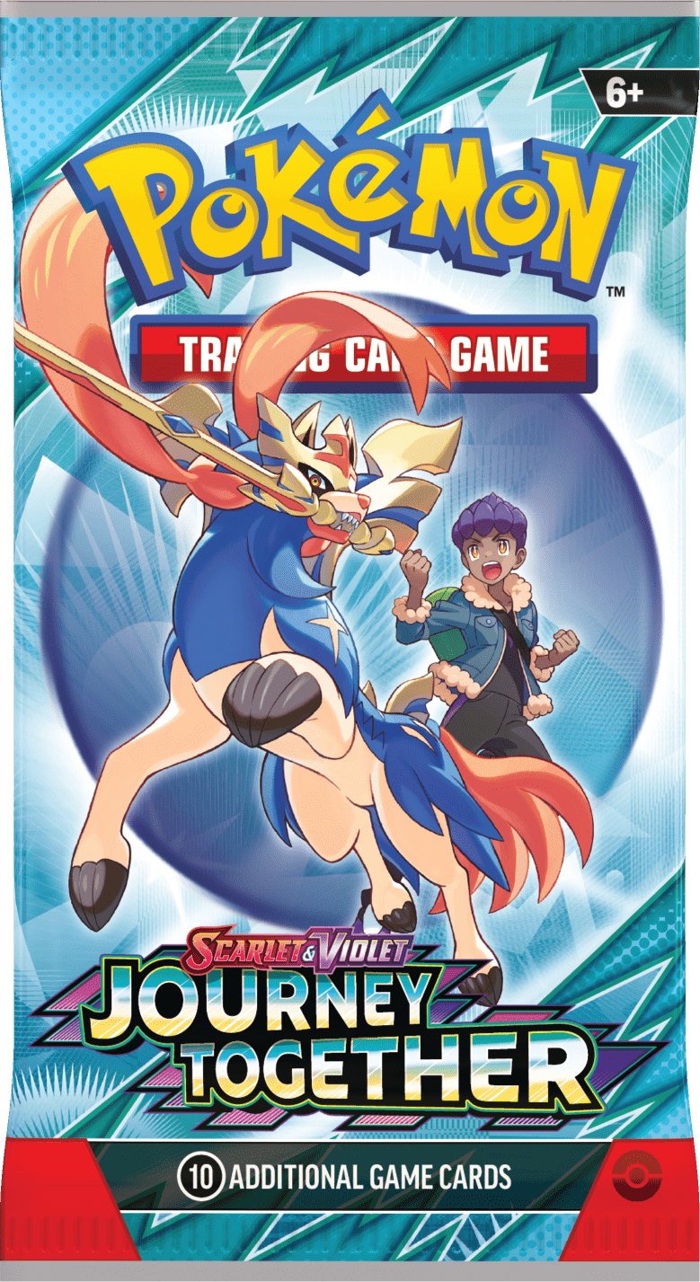 Pokemon TCG Scarlet Violet—Journey Together Booster Wrap Hops Zacian